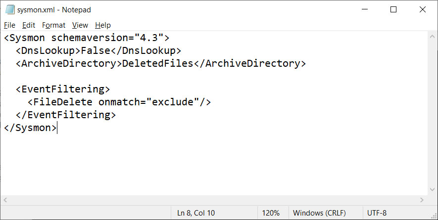Enable file deletion monitoring and archiving