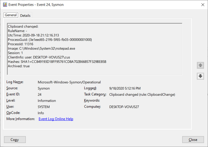 Microsoft Sysmon Now Logs Data Copied to the Windows Clipboard ...