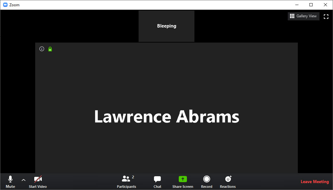 Meeting IDs removed from the title bar
