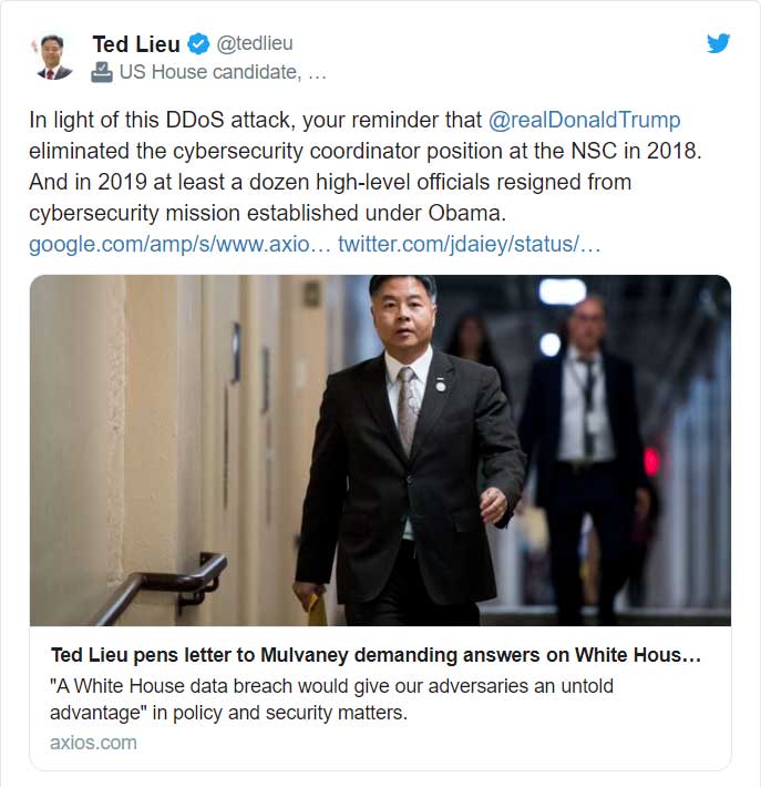 Ted Lieu tweet