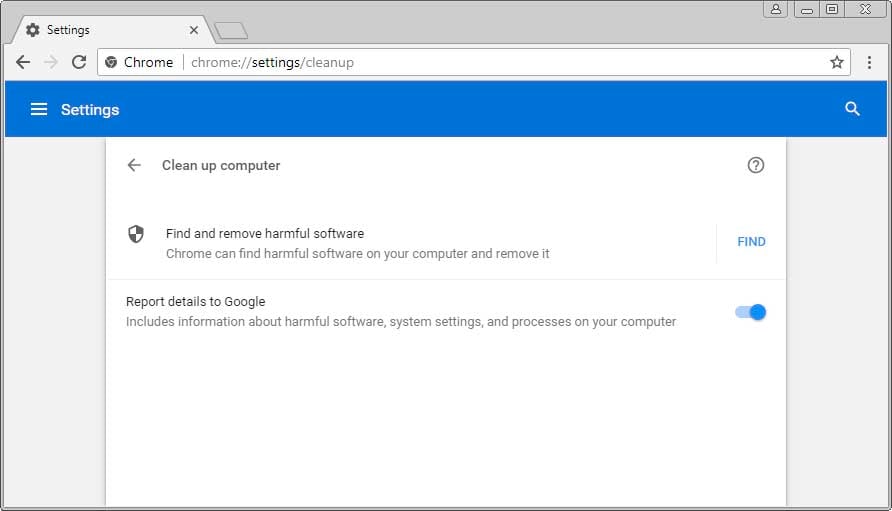 chrome cleanup tool windows 7