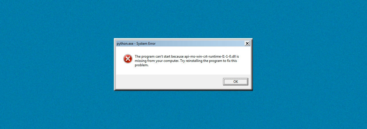 Fix A Missing Api Ms Win Crt Runtime L1 1 0 Dll Dll In Windows