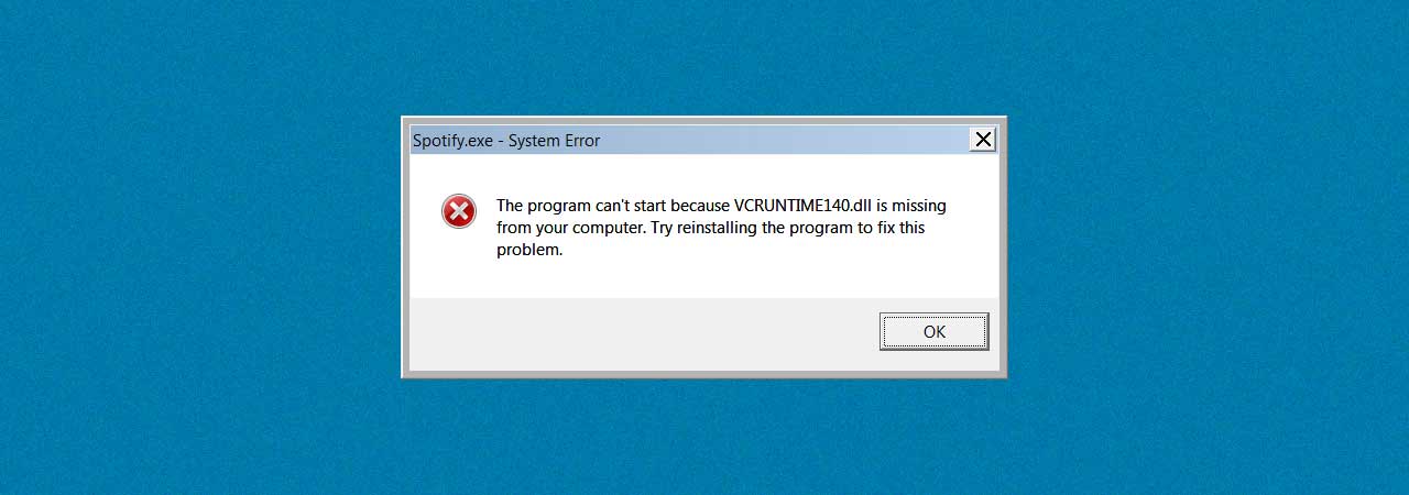 how to reinstall vcruntime140 dll