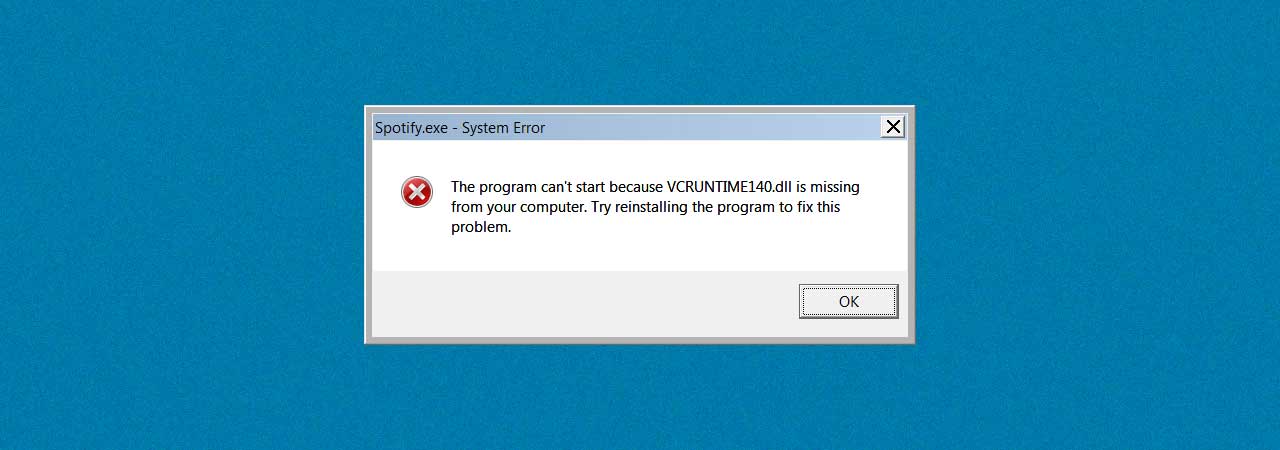 Fix A Missing Vcruntime140 Dll Dll Error In Windows