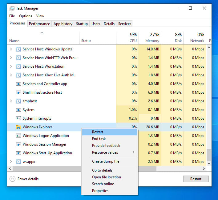 markør svært Teenageår How to Restart the Windows Explorer.exe Process