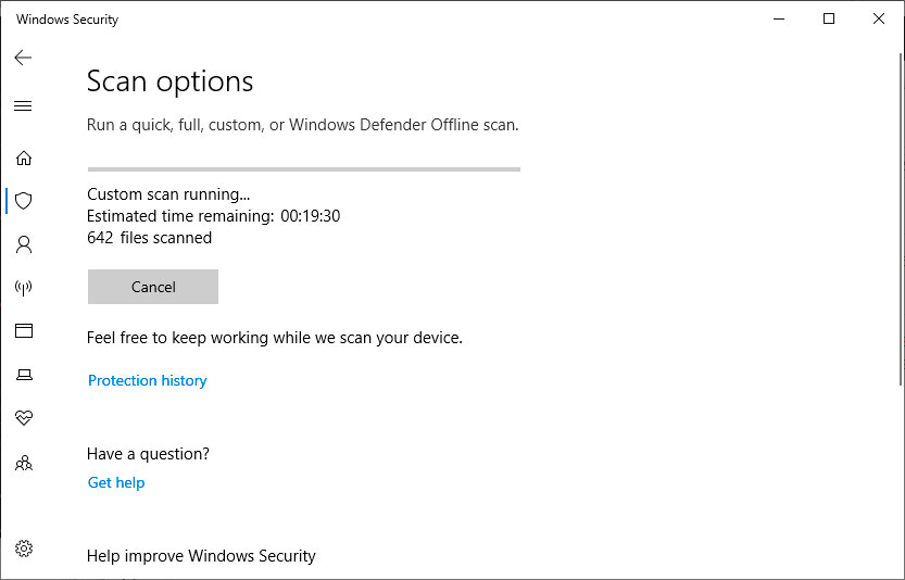 Fabrikant terwijl Atticus How to Use Windows Defender to Scan a Folder for Malware