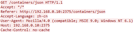 Query to list all available containers