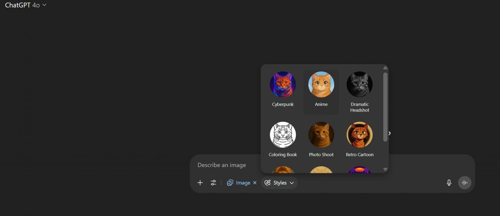OpenAI's image model gets built-in style feature on ChatGPT 2 ChatGPT