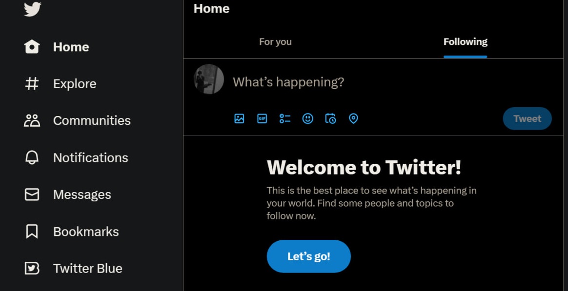 Twitter desativado