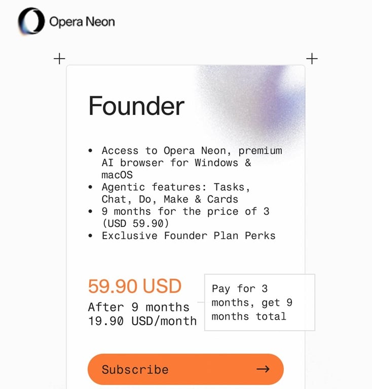 Opera Neon Davet