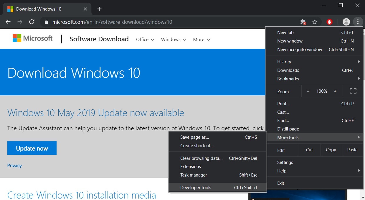 How To Download The Windows 10 1909 Iso From Microsoft