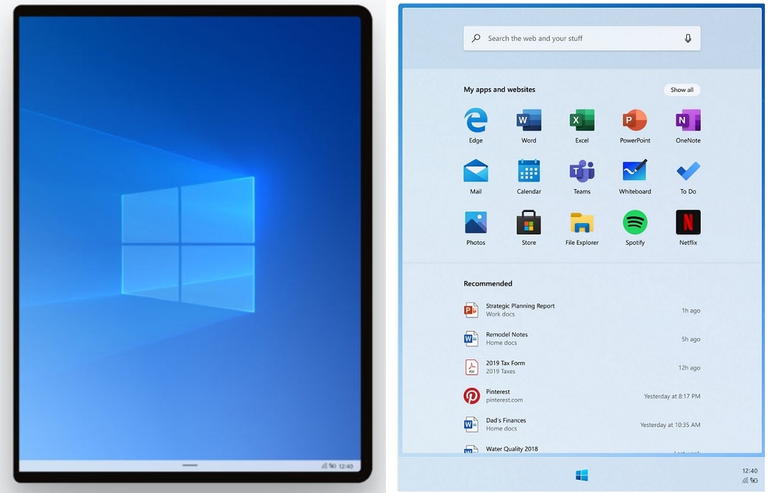 Windows 10X Leak Reveals New Launcher, Taskbar, and Lock Screen - Blog ...