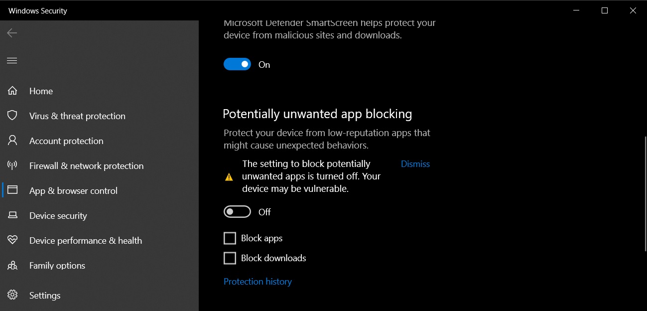 Privacy Defender Features