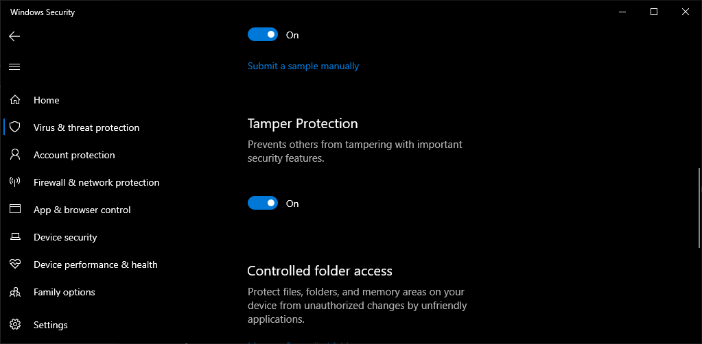 Windows Security app