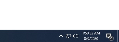 Taskbar clock