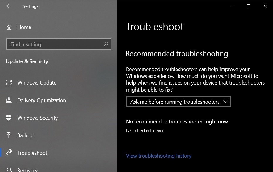 Troubleshoot