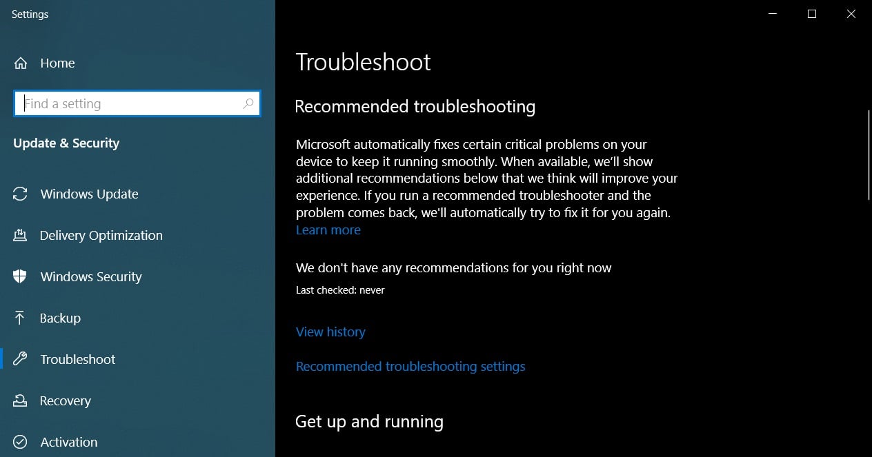 Troubleshoot