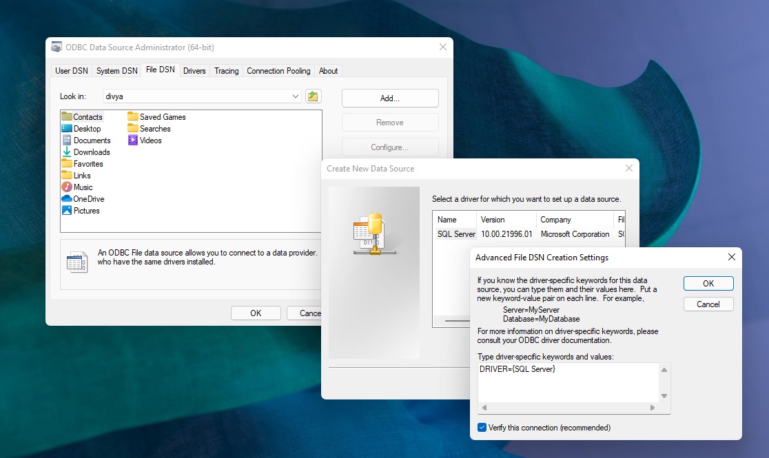 Windows dialog with rounded corners