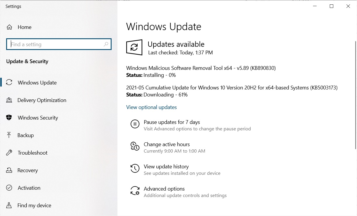 windows 10 cumulative updates fail to install