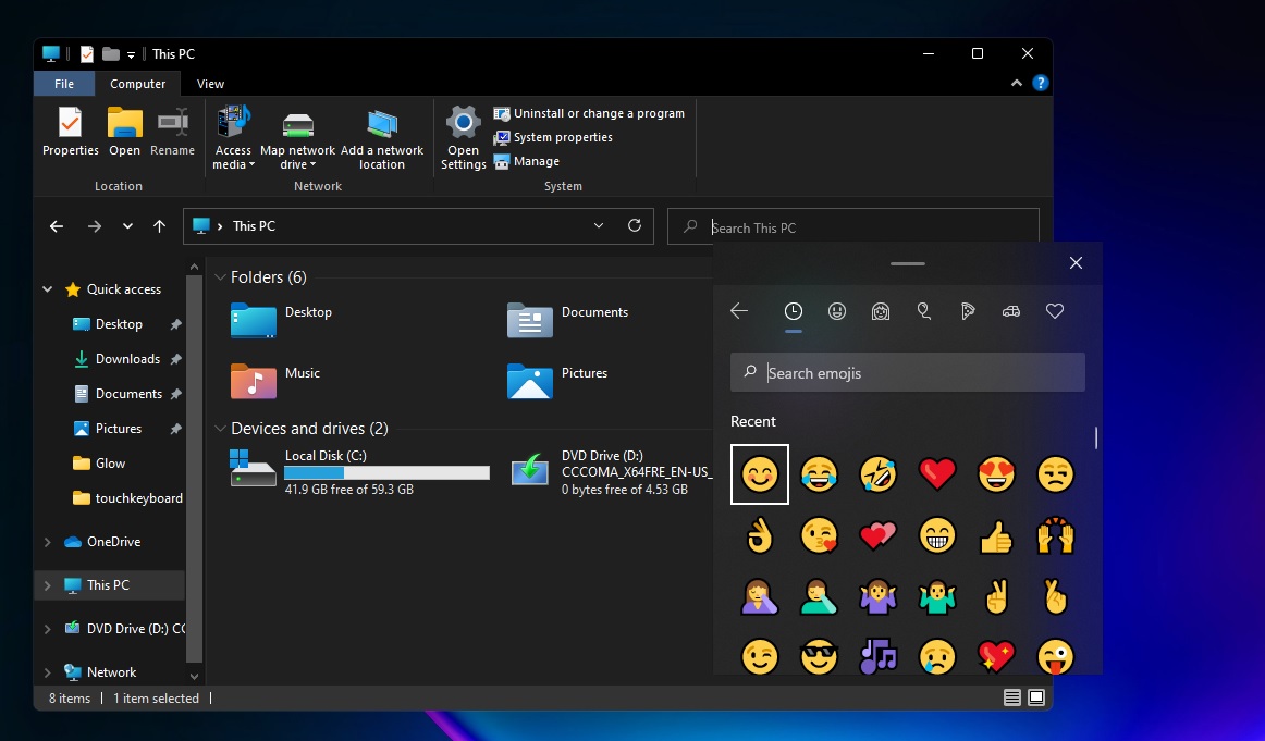 Windows emoji