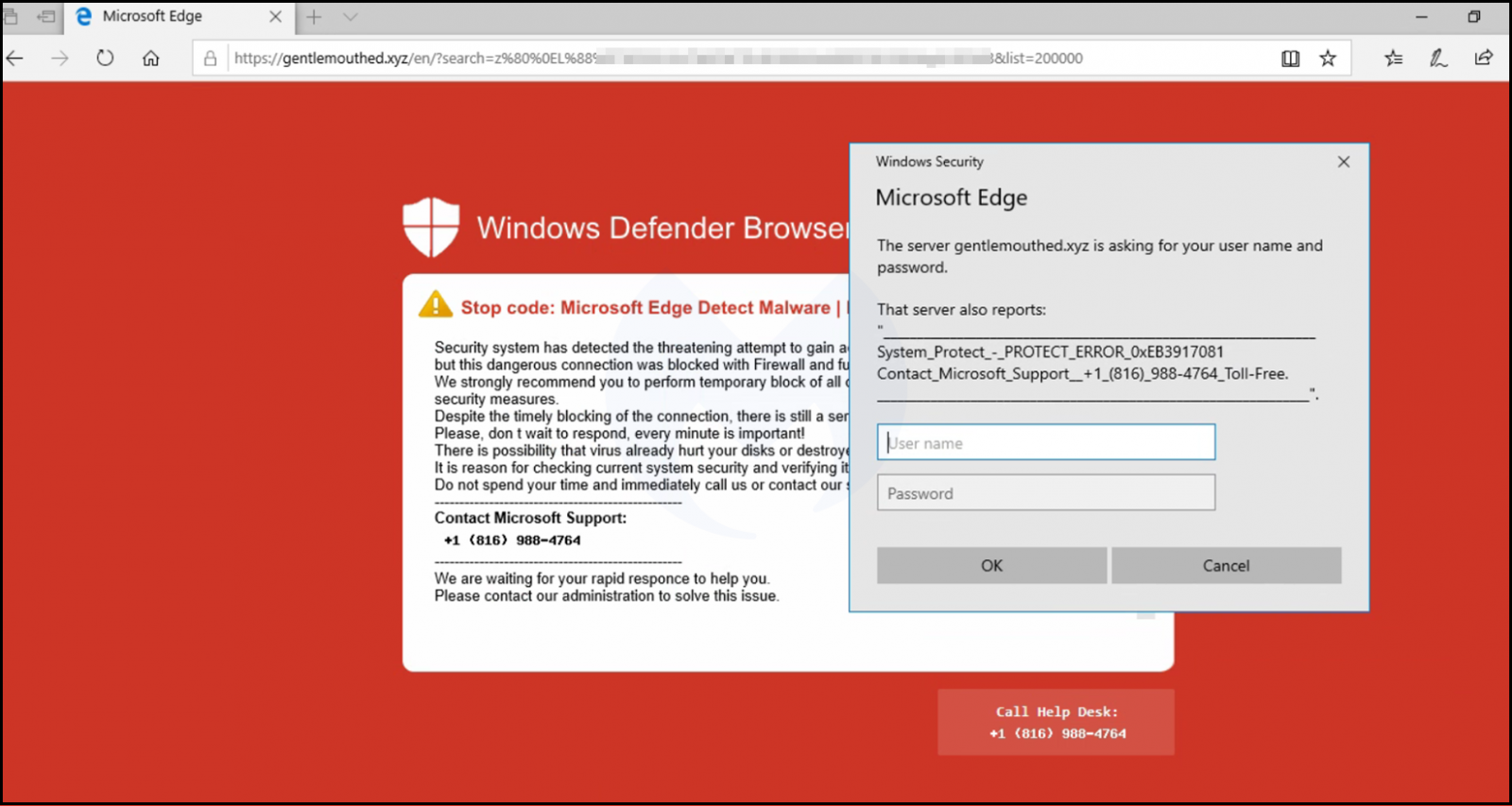 Tech Support Scam Hitting Microsoft Edge Start Page Takes A Break