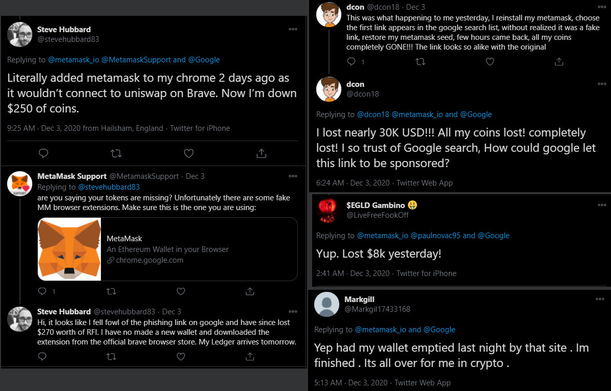 Robbed MetaMask users