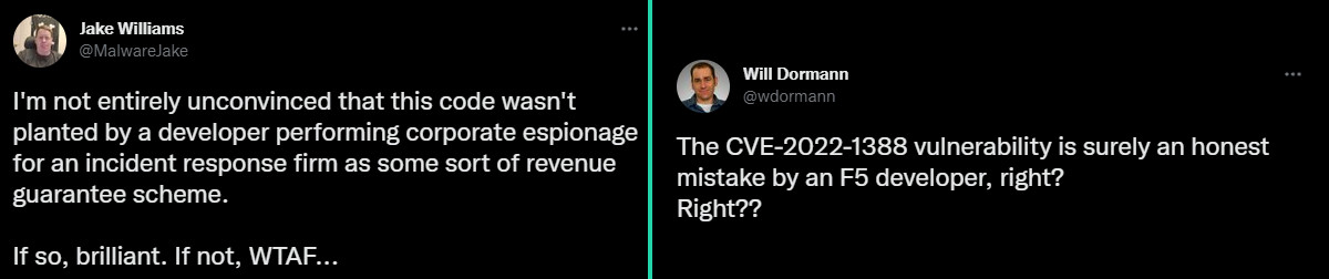 Researcher sharing concern over origin of CVE-2022-1388
