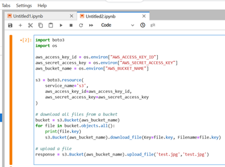 Listing and downloading S3 files via DataCamp