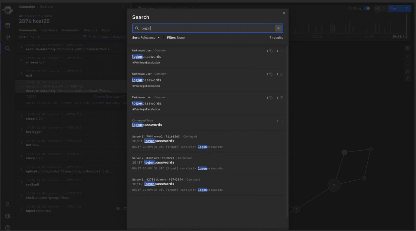 Explore campaign in CISA's RedEye tool