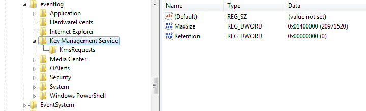 SilentBreak dropper writes shellcode in Windows KMS event log