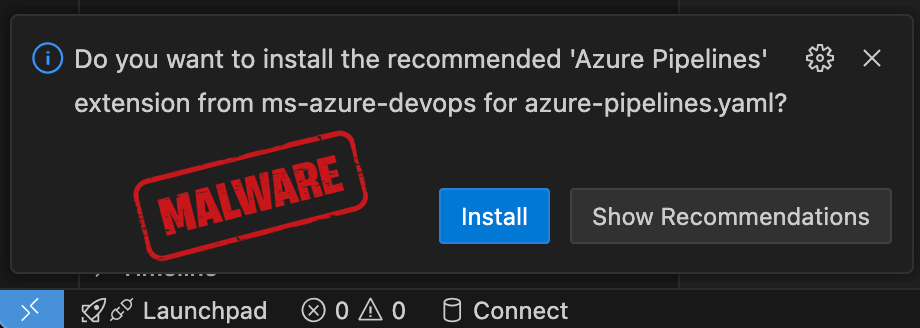 Cursor IDE recommends extension non-existent in OpenVSX