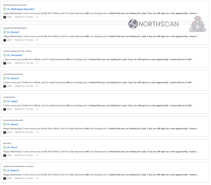 İşe alım mesajları içeren depolar