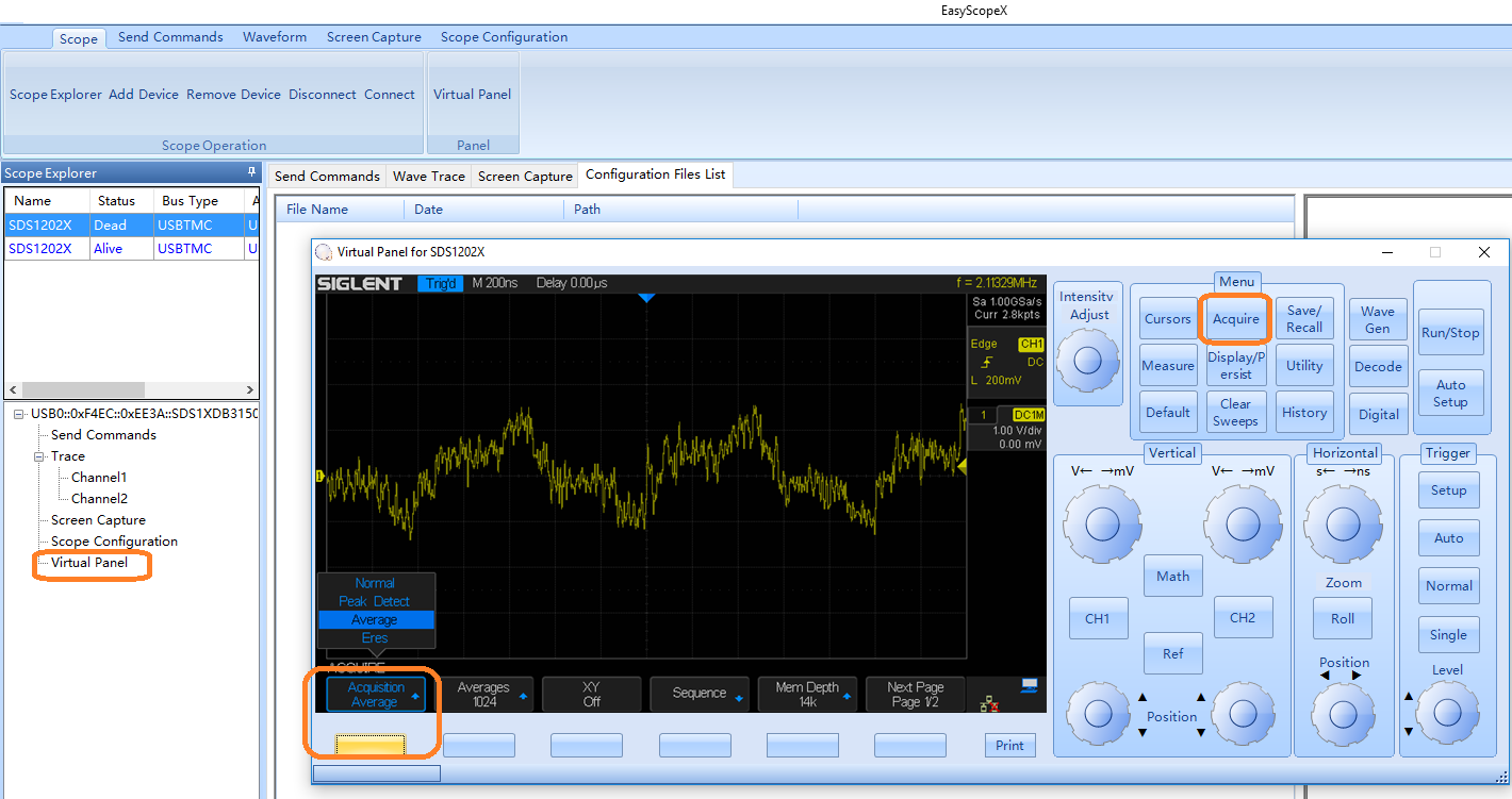 Oscilloscope Software