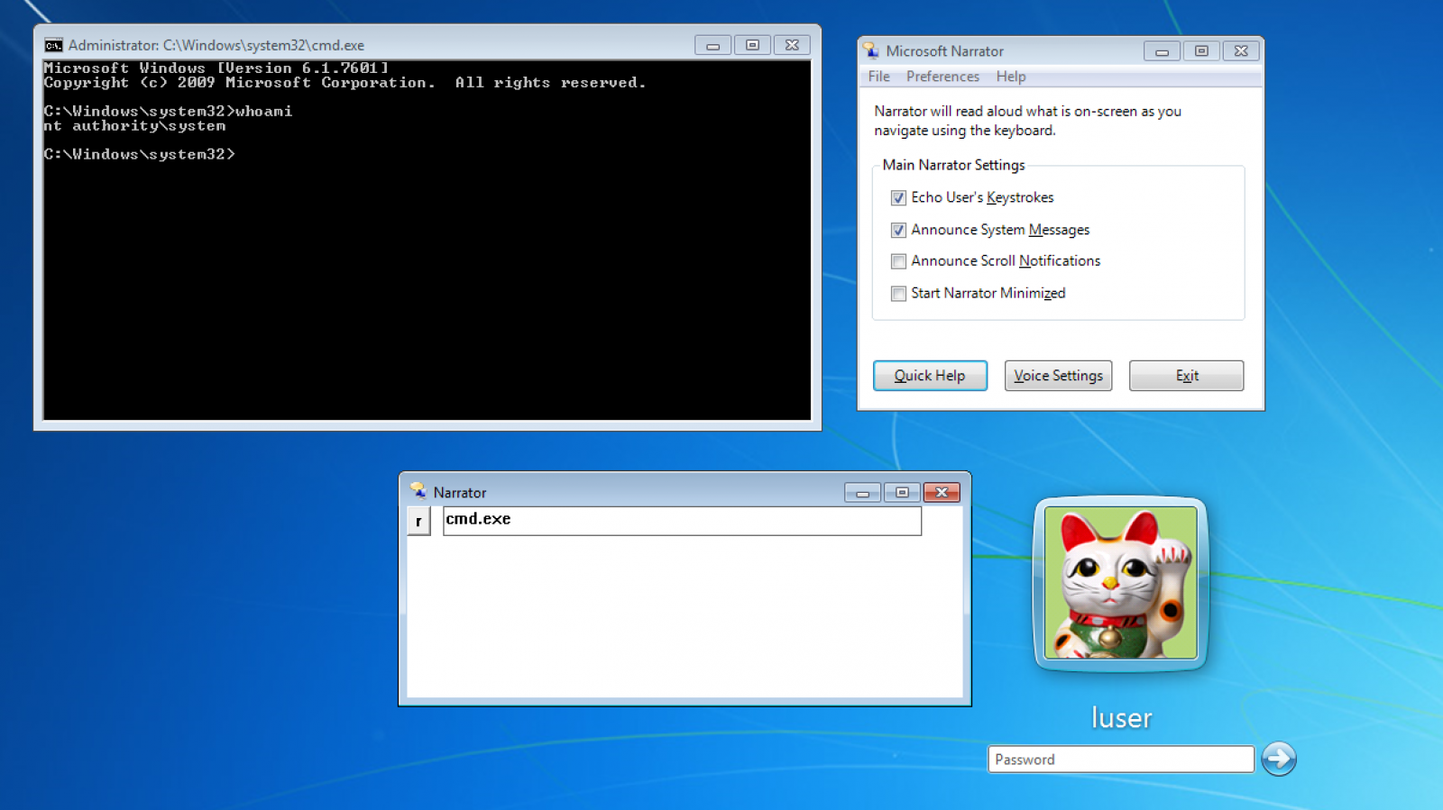 Bypassing Windows Logon Screen and Running CMD.EXE With SYSTEM Privileges