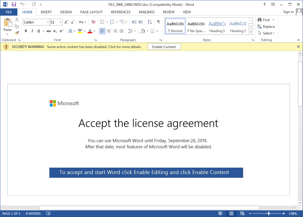 Accept Licence Agreement Template
