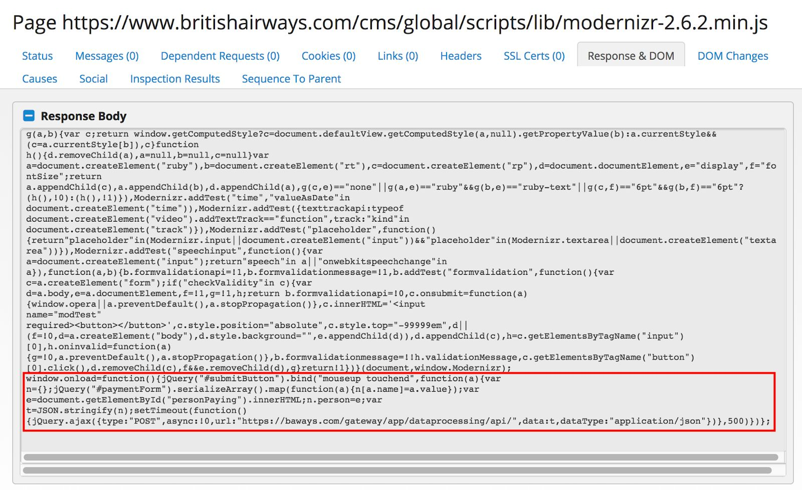 Hacked Modernizr Library