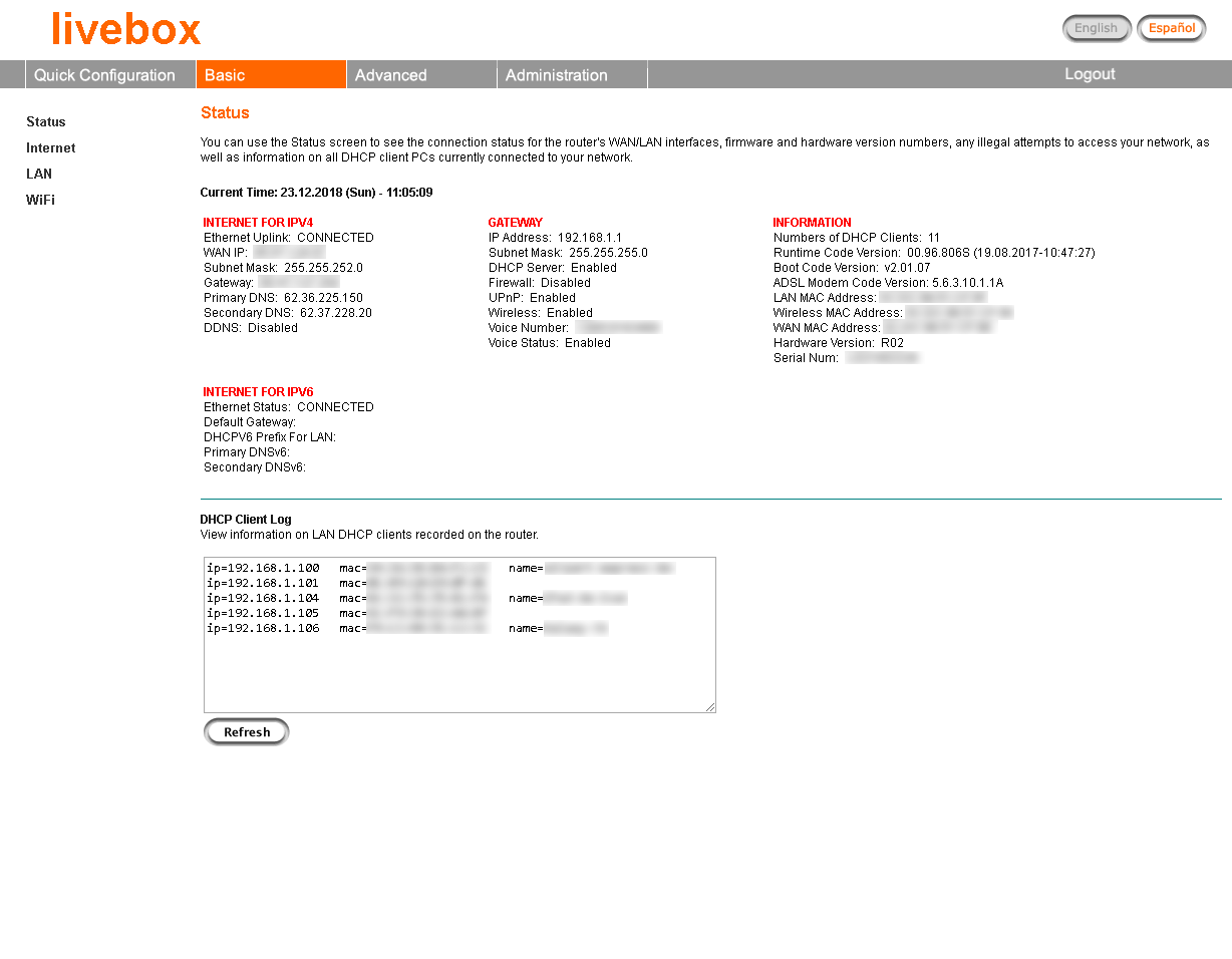 Many Observation Snack Orange LiveBox Modems Targeted for SSID and WiFi Info