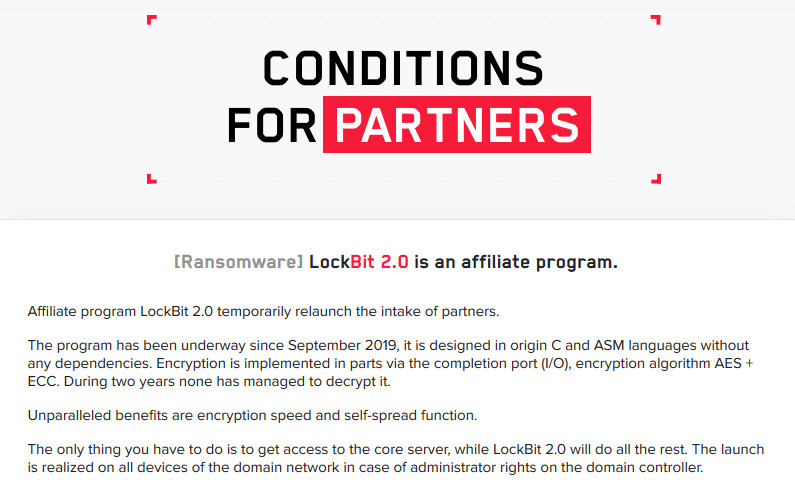 LockBit ransomware looking for new affiliates