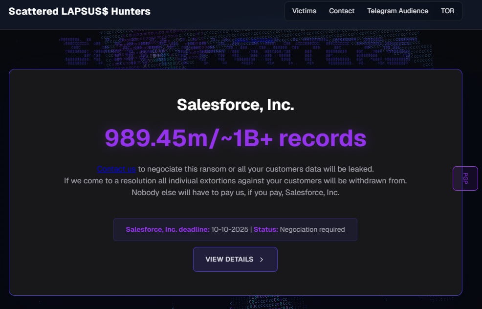 Dağınık Lapsus$ Avcıları, Salesforce kampanyası için BreachfForums'u kullandı