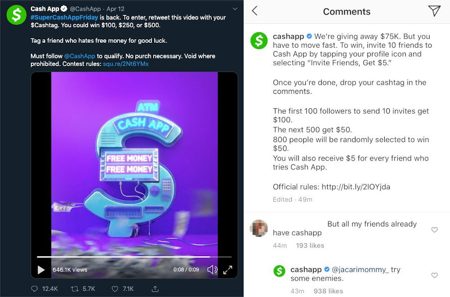 Beware of Cash App Scams Via Instagram Giveaways