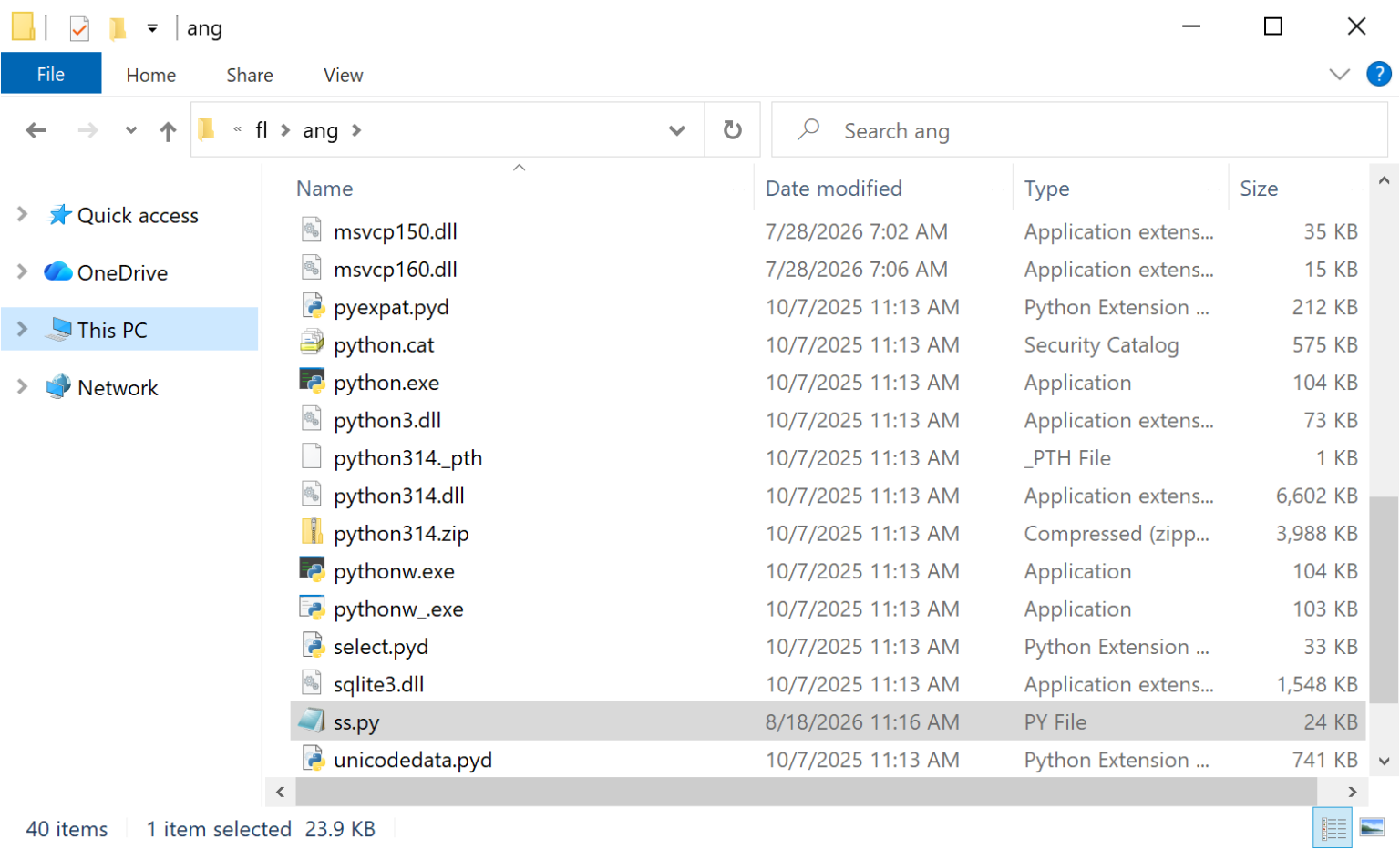 SynkLoader ZIP archive content