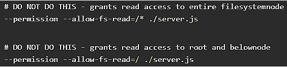 Overly permissive configuration
