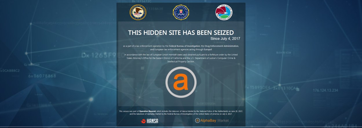 AlphaBay take down notification