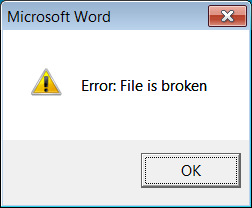 Decoy error message