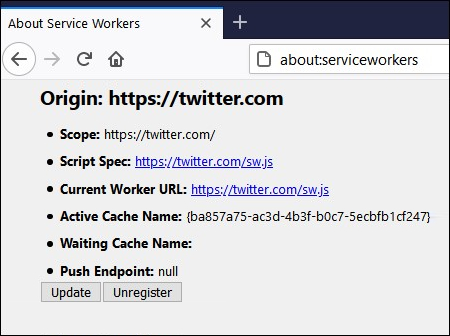 Firefox serviceworkers