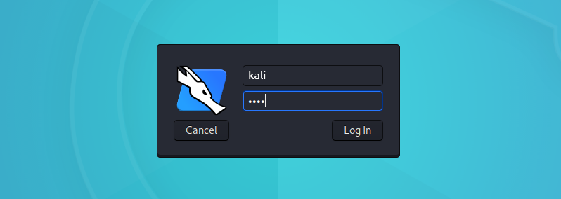 Kali login